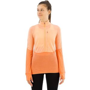Icebreaker - Merino 200 Realfleece Descender - Fleece - Oranje - Halve Rits