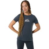 Super.natural - W TOP MOUNTAIN ART T-shirt - Korte Mouwen - Ademend - Merinowol