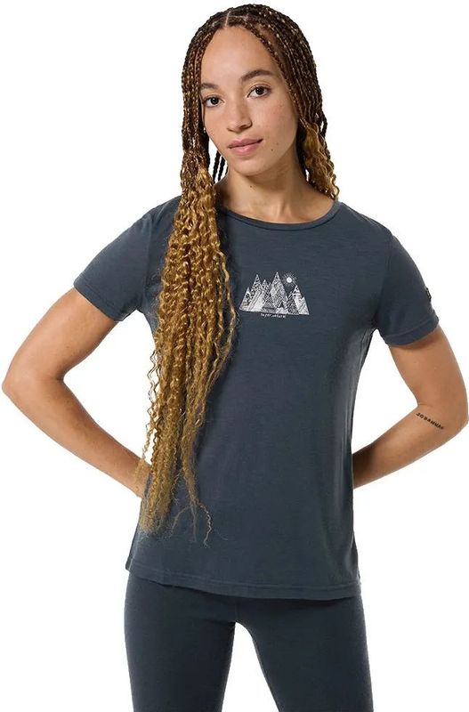 Super.natural - W TOP MOUNTAIN ART T-shirt - Korte Mouwen - Ademend - Merinowol