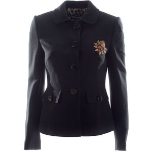 Dolce & Gabbana 741919 Jacket Zwart 44 Vrouw