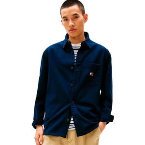 Tommy Jeans - Overhemd - Slubkatoen - Lichtblauw - Oversized Pasvorm