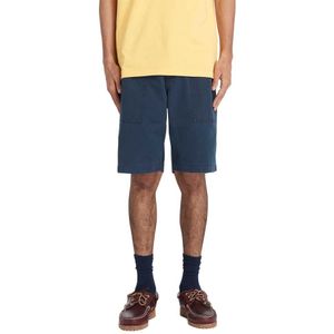 Timberland Washed Canvas Stretch Fatigue Shorts Blauw 36 Man