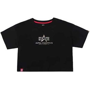 Alpha Industries Basic Cos Holografic Print T-shirt Met Korte Mouwen