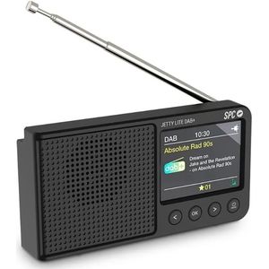 Transistor Radio SPC JETTY LITE DAB+ 4591N Zwart Retro