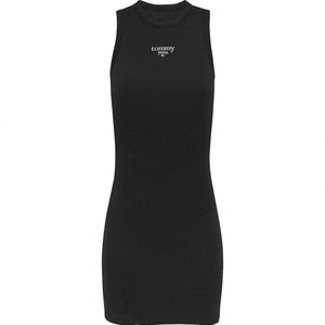 Tommy Jeans Ess Logo 1 Bodycon Mouwloze Korte Jurk