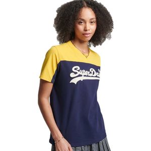 Superdry Vintage Vl College T-shirt Blauw M Vrouw