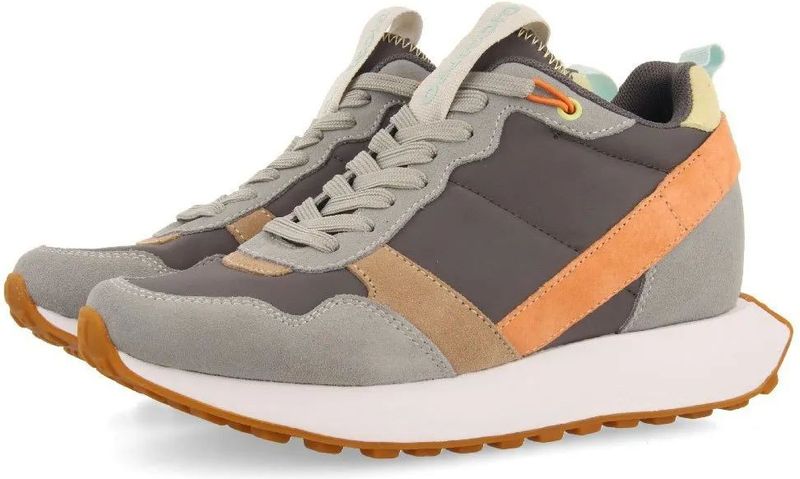 Gioseppo - Sneakers - Wit - Retro-geïnspireerd - Geïnjecteerde Eva rubberen buitenzool