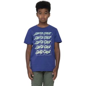 Santa Cruz Grid Stacked T-shirt Met Korte Mouwen