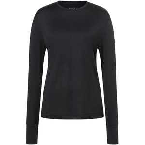 super.natural - W Warm Up LS - Thermoshirt - Zwart - Merinowol