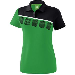 Erima 5-c Short Sleeve Polo Groen 34 Vrouw