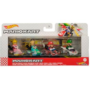 Hot Wheels Mario Kart Speelgoedauto 4 Eenheden