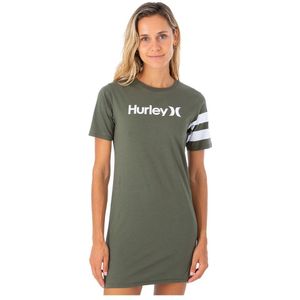 Hurley Oceancare One&only Short Sleeve Short Dress Groen L Vrouw