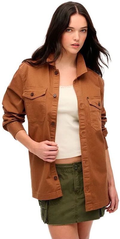 Superdry - Merchant Herringbone - Overshirt - Plus Size