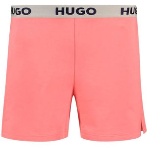 Hugo Womenswear - Sportieve Shorts - Zwart - Biologisch Katoen - Met Logo's
