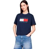 Tommy Jeans Bxy Flag Ext T-shirt Met Korte Mouwen