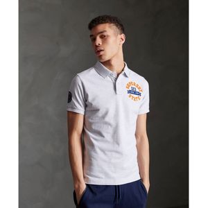 Superdry Classic Superstate Short Sleeve Polo Grijs S Man