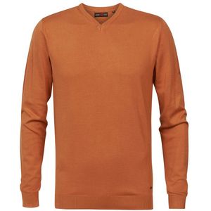 Petrol Industries 002 Basic V Neck Sweater Oranje XL Man