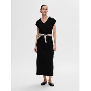 Selected Essential Sleveless Long Dress Zwart L Vrouw