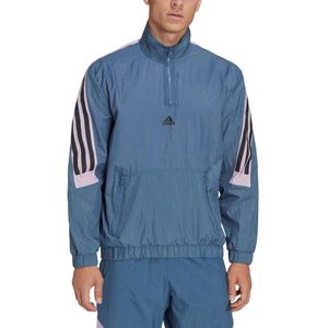 Adidas M Fiv 1/4-zip Sweatshirt Blauw L Man
