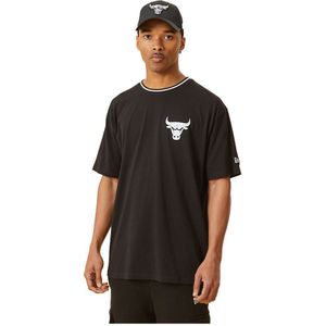 New Era Essential Graphic Oversize Chicago Bulls Short Sleeve T-shirt Zwart M Man