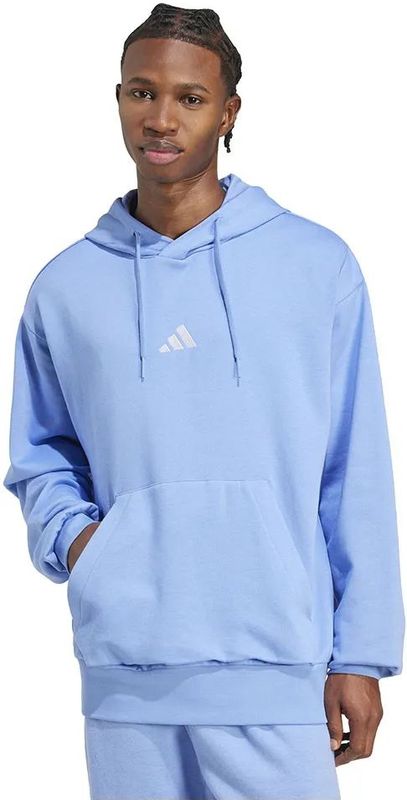Hoodie - Blue Fusion - Katoen/Polyester - Kangoeroezak - Koordsluiting