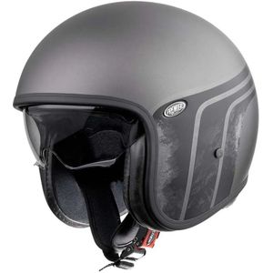 Premier Helmets - Vintage BTR - Systeemhelm - Grijs/Zwart - Polycarbonaat