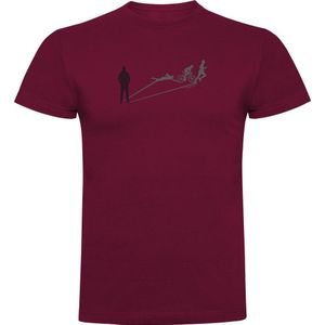 Kruskis Shadow Triathlon Short Sleeve T-shirt Rood 2XL Man