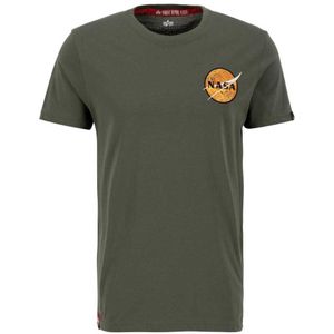 Alpha Industries Nasa Davinci Short Sleeve T-shirt Bruin 2XL Man