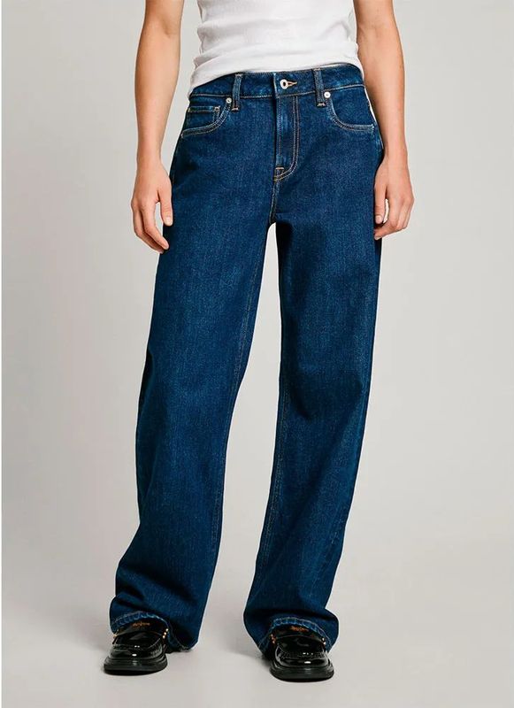 Pepe Jeans - PL204699EE2 - Jeans - Hazelblauw - Los Model - Casual - Katoen - Denim