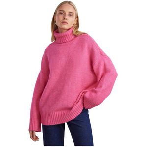 Pieces Nancy Roll Neck Sweater Roze XS Vrouw