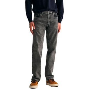 Gantvoor mannen. 1000250 Regular Fit Jeans met zwarte wassing (29/34), Casual, Katoen, Denim