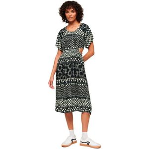 Superdry Printed Cut Out Sleveless Long Dress Grijs M Vrouw
