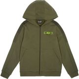EA7voor jongens. 7B000185_AF10368 Sweatshirt 7 Lijnen groen (6Años= 118cm), Casual, Katoen, Lange mouwen, kinderkleding