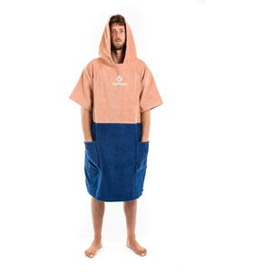 Poncho - Blauw - 100% Katoen - Oeko Tex® Standaard 100