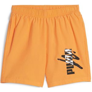 Puma Ess+ Logo Lab 5´´ Sweat Shorts Oranje 11-12 Years Jongen