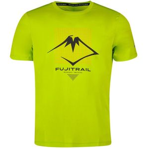 Asics Fujitrail Logo Short Sleeve T-shirt Geel S Man