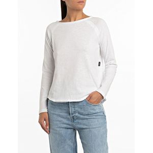 Replay W3579d.000.23114p Long Sleeve T-shirt Wit M Vrouw