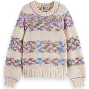 Scotch & Soda Multi-color Rainbow Yarn Striped Trui