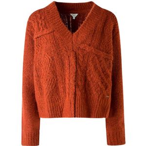 Pepe Jeans Bego Long Sleeve Sweater Oranje M Vrouw