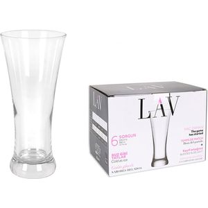 Lav Set Van 6 Bierglazen Sorgun 380 Ml