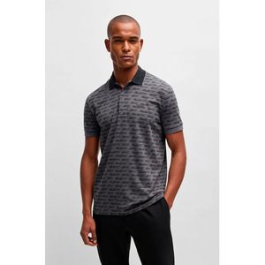BOSS - Paddy Tape AO - Poloshirt - Grijs - Katoen - Korte Mouwen