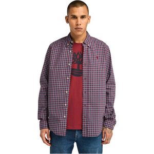 Timberland Stretch Poplin Gingham Overhemd Met Lange Mouwen