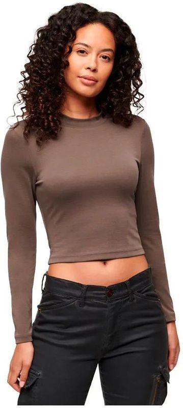 Dames top met lange mouwen en open rug Superdry