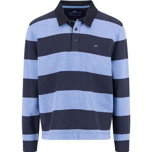 FYNCH-HATTON - Sweatvest - Crystal Blue - Met Streepmotief