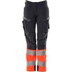 Mascot Accelerate Safe Broek met kniezakken 19178-511 - donkermarine/hi-vis rood
