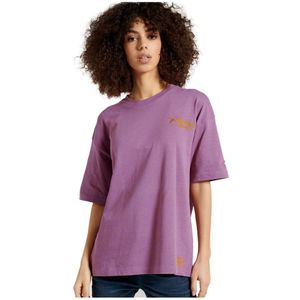Superdry Workwear Graphic Oversized Short Sleeve T-shirt Paars S Vrouw