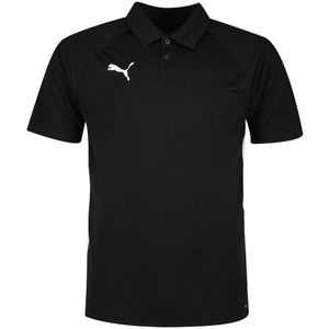 Puma Teamliga Short Sleeve Polo Zwart L Man