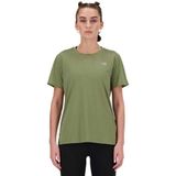 New Balance Sport Essentials Short Sleeve T-shirt Groen S Vrouw