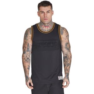 Siksilk Basketball Short Sleeve T-shirt Zwart S Man