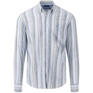 Fynch Hatton 14035080 Long Sleeve Shirt Blauw 3XL Man